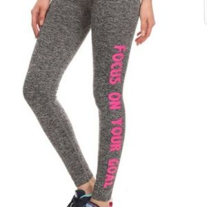 Focus on Your Goal Yoga Leggings